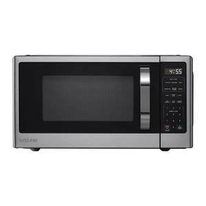 lot 5870 image: Vissani 1.1 cu. ft. Countertop Microwave in Fingerprint Resistant Stainless Steel