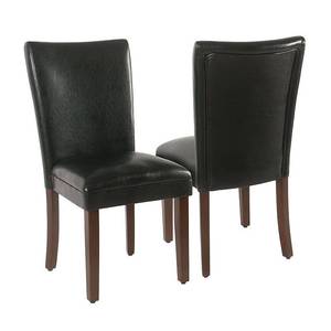 lot 1055 image: HomePop Parsons Dining Chairs (set of 2) Black