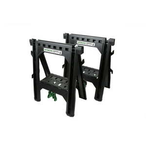 lot 1057 image: Metabo HPT 115445M 27 In. Plastic Sawhorse (2-Pack)