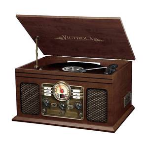 lot 1060 image: Victrola - Bluetooth Stereo Audio System - Espresso