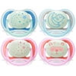lot 1107 image: 8pk Philips Avent Ultra Air Nighttime Pacifier 6-18 Months Various Colors SCF37620