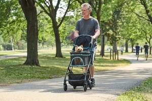 lot 5844 image: 9050B-DS All Life Stages Pet Stroller, Black