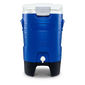lot 5847 image: Igloo 5-Gallon Sports Rolling Water Cooler with Wheels - Blue