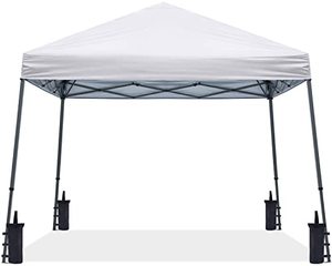 lot 5848 image: ABCCANOPY Stable Pop up Outdoor Canopy Tent 8 x 8 ft Base  6 x 6 ft Top, White
