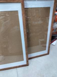 lot 5854 image: Set of 2 19 x 26 Wood Frame Picture Frame