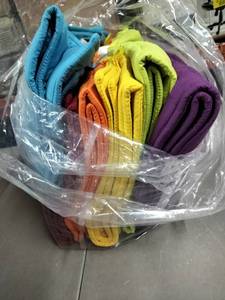 lot 1996 image: 6pk Chair Covers Multicolor 51x20