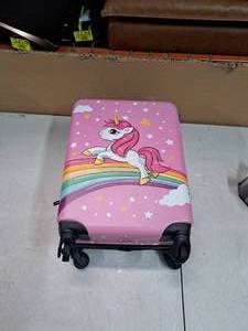 lot 3649 image: Childrens Unicorn Small Suit Case