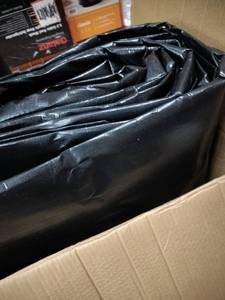 lot 5744 image: 25 x 30 Heavy Duty Black Tarp