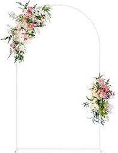 lot 1070 image: Wokceer Metal Wedding Balloon Arch Decoration White