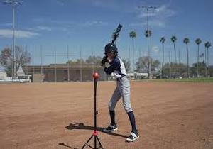 lot 1099 image: Franklin Pro Porta Batting Tee Adjustable