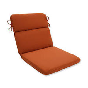 lot 1103 image: Pillow Perfect Outdoor Cinnabar Rounded Chair Cushion