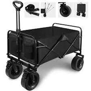 lot 2885 image: Outdoor Garden Cart Black