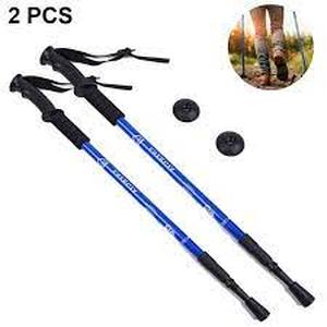 lot 2890 image: Antishock Collapsible Hiking Poles- 4 Pack