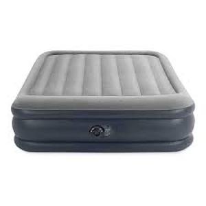 lot 2899 image: Intek Dura-Beam Deluxe Air Mattress-Queen 22 Ht Grey