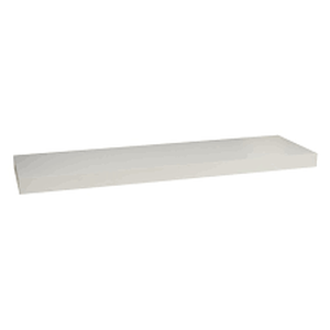 lot 2913 image: White Wooden Floating Shelf 4Ft