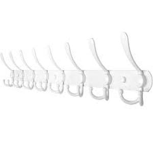 lot 2914 image: Webi Coat Rack Wall-White 2 Packs