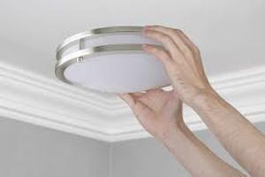 lot 5785 image: 16 Modern LED Ceiling Light, Set of 2