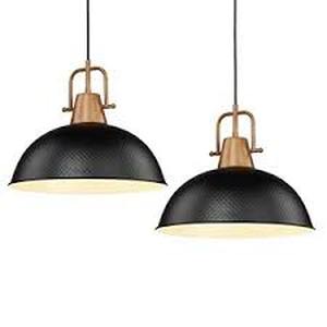 lot 5792 image: Hanging Pendulum Light, set of 2