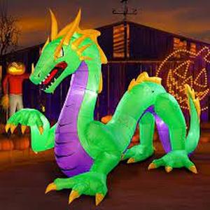 lot 5806 image: Halloween Blow up Yard Decoration, 13 x 10