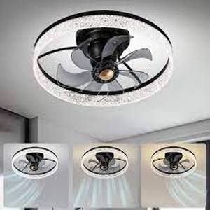 lot 5813 image: Ceiling Fan Light with Remote