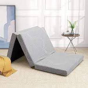 lot 5832 image: Single Folding Blue Mattress