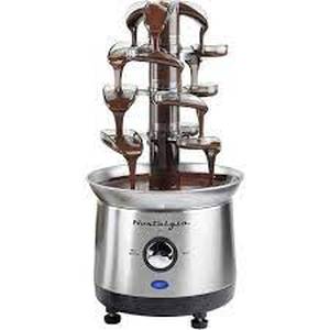 lot 5834 image: Stainless Steel Cascading Chocolate Fondue Fountain
