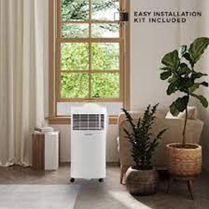 lot 5873 image: Vissani Portable Air Conditioner, up to 150 sq ft, 5300 BTU- Retail $299.00