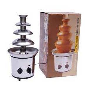 lot 5743 image: 4 Tier Stainless Steel Chocolate Fondue Fountain