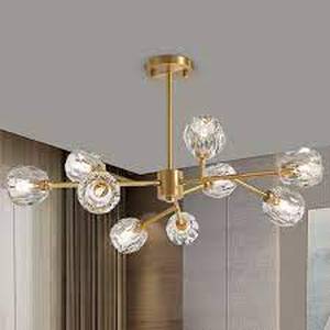 lot 5750 image: Brass Chandelier