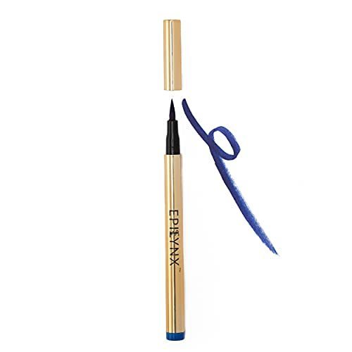 lot 1060 image: Waterproof Liquid Eyeliner with Precision Tip  Gluten and Allergen Free, Vegan Eyeliner Pencil 2mL Blue Retail $15.82