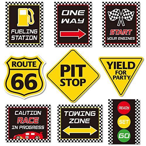lot 1044 image: Race Car Birthday Party Supplies Retail $16.21