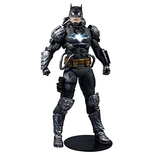 lot 1078 image: DC Multiverse 7IN - Batman Hazmat Suit (Light UP Logo) (Gold Label) Retail $23.98