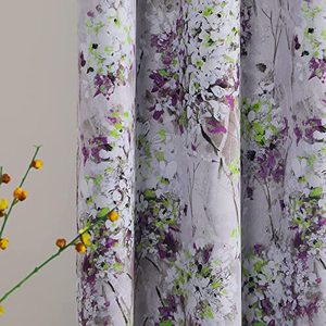 lot 1118 image: Purple Curtains 45 Inch Length Thermal 2 Panels, Grommet Top Retail $33.45