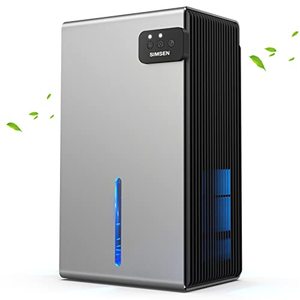 lot 1011 image: SIMSEN 95oz Dehumidifiers for Home, 7000 Cubic Feet(720 sq ft) Quiet Dehumidifier Retail $109.99