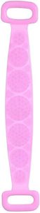 lot 1018 image: Silicone Back Scrubber for Shower, Handle Body Washer, Pink Retail $12.99