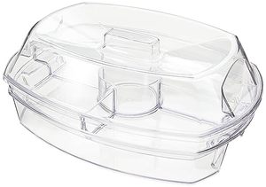 lot 1032 image: Prodyne Ice Party Platter, 15 12 x 11 x 6, Clear Retail $33.95
