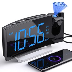 lot 1033 image: Projection Alarm Clock tons of features Retail $38.90
