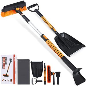 lot 1051 image: 5in1 Car Snow Ice Scraper and Brush for vehicles Retail $27.99
