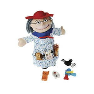 lot 1069 image: Marvel Education Co There Was an Old Lady Who Swallowed a Fly Puppet and Props Set of 8 Retail $32.81