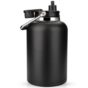 lot 1098 image: Zenbo 128 oz Jug with Straw Keeps Cold up to 36 Hrs,One Gallon Large Double Wall Vacuum Insulated Water Bottle,Sweat-Proof Leak-Proof Retail $49.99