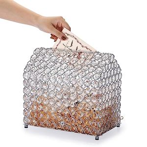 lot 1105 image: Crystal Wedding Card Box, House Shape Retail $64.88