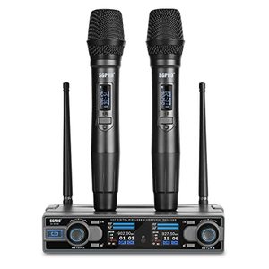 lot 1137 image: Wireless Microphones for Singing and Speaking, Microfono Inalambrico Professional with Dual Cordless Handheld Mics Retail $24.99