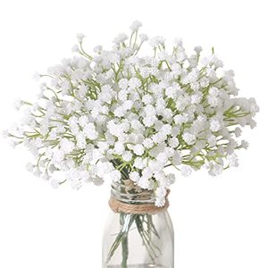 lot 1168 image: 10PCS 30 Bunches White Babys Breath Flowers Artificial White Flowers Retail $18.72