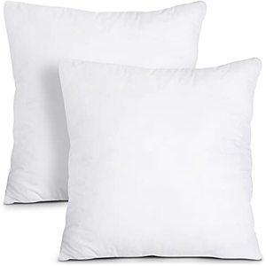 lot 1215 image: Utopia Bedding Throw Pillows Insert (Pack of 2, White) - 24 x 24 Inches Retail $28.99