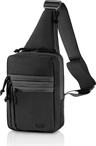 lot 1220 image: M-Tac Tactical Bag Shoulder Chest Pack with Sling for Concealed Carry of Handgun (Black Gen2) Retail $33.98