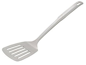 lot 1238 image: HIC Kitchen HIC Essential Slotted Turner with Long Handle, 188 Stainless Steel, 12.5-Inch Retail $13.99