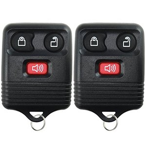 lot 1240 image: 2 Keyless Option Replacement Keyless Entry Remote Control Key Fob Clicker Transmitter 3 Button - Black Retail $11.22