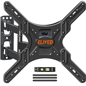 lot 1248 image: UL Listed TV Wall Mount for Most 26-60 Inch TVs, Swivel and Tilt Full Motion TV Mount with Single Stud Perfect Center Design, Wall Mount TV Bracket Max VESA 400x400mm, Holds up to 88 lbs. Retail $39.99