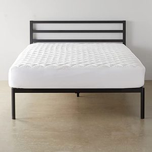 lot 1249 image: Amazon Basics Hypoallergenic Quilted Mattress Topper Pad, 18 Inches Deep, Queen, White Retail $50.93