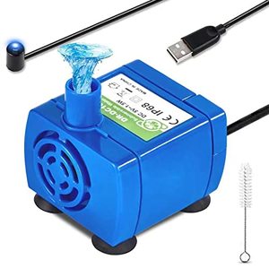 lot 1255 image: Cat Water Fountain Pump, Pet Water Fountain Pump Replacement Pump DR-DC160 Motor for for Round, Cubic, Flower Cap Cat Fountain Retail $12.36